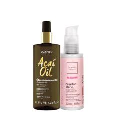 Kit Cadiveu Professional Essentials Hair Quartzo Shine Balm Leave-in e Açaí Oil 110 (2 produtos)