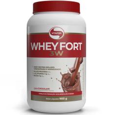 WHEY PROTEIN 3W WHEY FORT 900G CHOCOLATE VITAFOR 