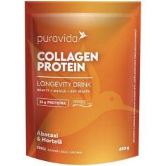 Collagen Protein Abacaxi E Hortelã 450G Puravida