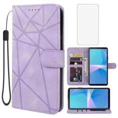 Wanyuexes Capa para Xperia 10 III/Xperia 10 III Lite/Sony 10 III SO-52B Capa carteira com protetor de tela de vidro temperado, capa flip de couro com suporte para cartão de crédito para Sony Xperia 10