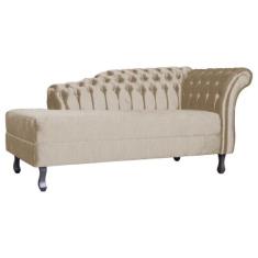 Namoradeira Stylos Lado Esquerdo Suede Cores - DS Estofados, Capuccino