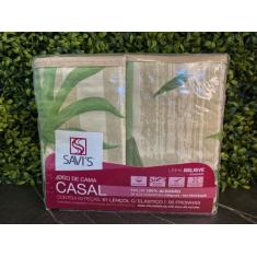 Jogo de lençol malha casal 100% algodão - Savi's Enxovais