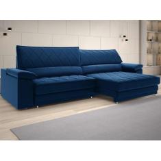 Sofá de Duplo Molejo com Carregador USB, Retrátil e Reclinável Valenci