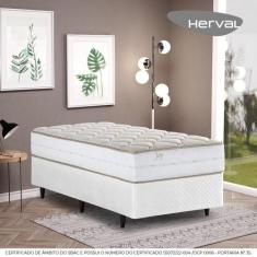 Cama Box de Solteiro Herval Joy em Espuma Alto Suporte, 67x88x188 cm