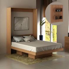 Cama Articulada de Casal com 2 Nichos CM8016 Amêndoa Tecnomobili