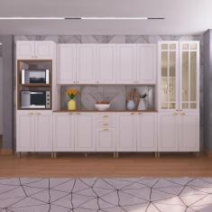 Cozinha Modulada Completa 6 Peças 18 Portas 2 Gavetas Paris