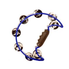 Pandeiro Izzo meia lua policarbonato solida azul 7405