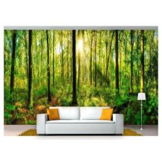 Papel De Parede Floresta Natureza Árvores 3D 3M² Xna190 - Você Decora