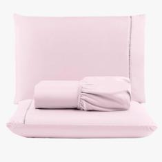 Jogo de Lençol Peletizado 400 Fios King 3 Peças - Casa - Hotel - Pousa