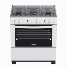 Fogao 5 Bocas Venax Gaudi GIIi Branco Gas Glp, Branco, Bivolt