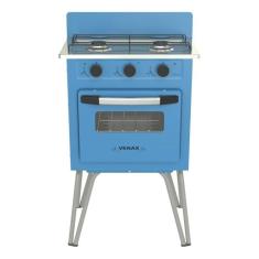 Fogao A Gas Gemini 2 Q Vetro Azul Gas Glp
