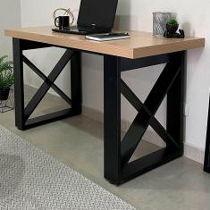 Mesa Escrivaninha Tamburato Tokyo Carvalho/preto - Artany Móveis