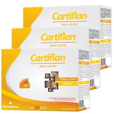 KIT 3X CARTIFLAN ANTI ARTRI (CúRCUMA + COLáGENO TIPO 2) 30 CáPSULAS - MACROPHYTUS 