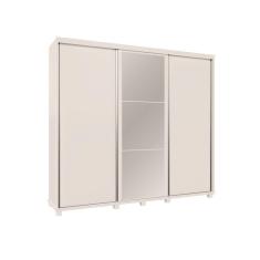 Guarda Roupa 3 Portas De Correr Berlin Branco Camas Fênix