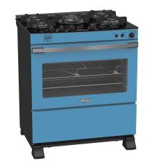 Fogao a Gas 5 Bocas Venax Gaudi Vetro Vitreo Azul