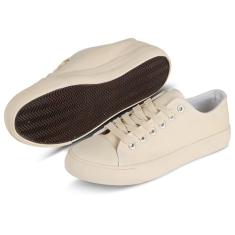 hello basics Tênis de lona feminino casual de cano baixo moderno tênis feminino para uso diário, Arena, 36