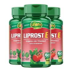 Kit 3 Liprost'E Licopeno Com Vitamina E Unilife 60 Cápsulas