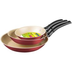 Conjunto de Frigideiras Antiaderente Tramontina - de Alumínio Turim Ve