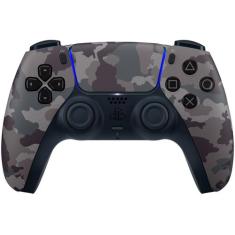 Controle Sony DualSense PS5, Sem Fio, Gray Camuflado, Camuflado Cinza