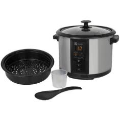 Panela De Arroz Elétrica 1,8L Ecc20 Electrolux, Preto e Inox, 220V