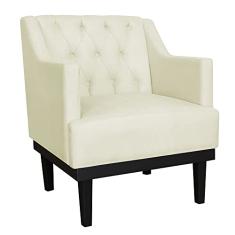 Poltrona Decorativa Clássica Base em Madeira Suede Cores - Ds Estofados