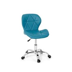 Cadeira Office Eiffel Slim Base Giratória - Turquesa