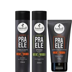 Kit Pra Ele Haskell Shampoo + Anticaspa e Creme Multifunções
