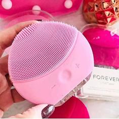 Escova Limpeza Facial Massageador Recarregável Mini Luna 2 - Rosa