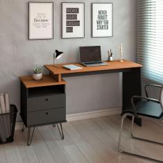 Escrivaninha Plus - Freijó/Preto 6088