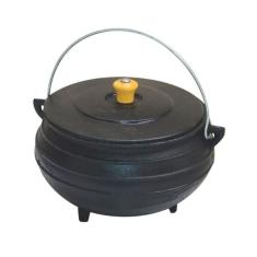 Panela Tripé De Ferro Fundido Com Tampa - Capacidade 8 Lt