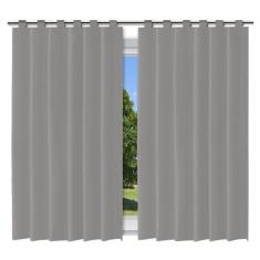 Cortina Blackout Película Cinza - 280X240Cm