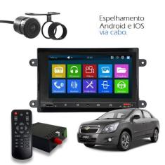 Kit Central Multimídia MP5 MP8 Chevrolet Prisma Com Câmera de Ré e Esp