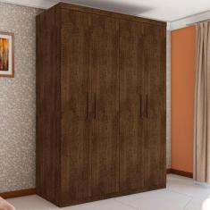 Guarda Roupa Miami Casal Quatro Portas Malbec