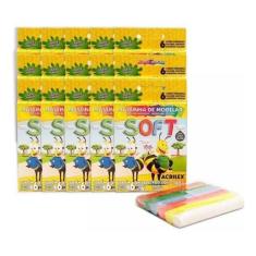 Kit 5 Caixas De Massinha De Modelar Colorida 30 Unidades - Acrilex