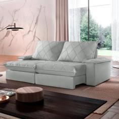 Sofá Retrátil e Reclinável com Catraca Blindada 200cm Merlot - Montano