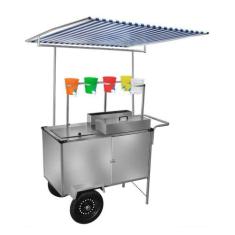 Carrinho de Raspadinha com Rodas Pneumáticas  e Toldo - Cefaz