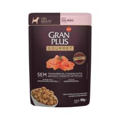 Ração Úmida GranPlus Gourmet Sachê para Cães Adultos Sabor Salmão - 10