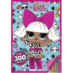Livro - LOL Surprise - Megaprancheta para colorir com adesivos