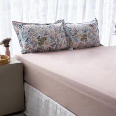 Jogo de Lençol Twist Casal 3 Peças 200 Fios com Elástico - Bella Enxov