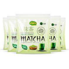 Kit 5 Matcha Puro Vegano Unilife 30g Solúvel