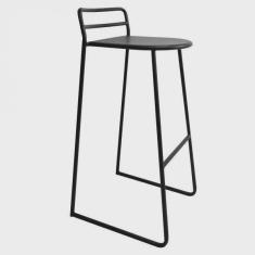 Banqueta em Aço com Encosto Salvador Proa