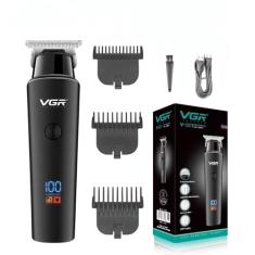 Maquina De Cortar Cabelo Barba Sem Fio VGR 937 Display Digital | Aparadores elétricos | Cordless Hair Clipper