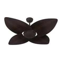 Ventilador De Teto Marrom Texturizado 4 Pás Tabaco 127V