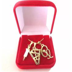 Colar Cordão Gargantilha Veterinária Seringa Folheado 18k - Milena Fol