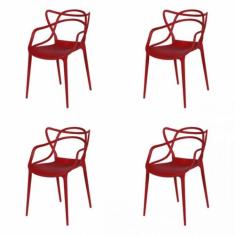Kit com 4 Cadeiras para Sala de de Jantar Solna - OR Design