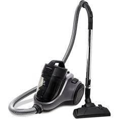 Aspirador de pó sem saco Electrolux easybox maior potencia 1600W silencioso compacto bocal estofados cabo retratil controle velocidade EAS30 cinza preto 127v
