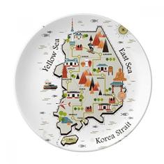 Prato decorativo de porcelana Salver Salver da Coreia do Sul