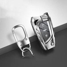 TPHJRM Porta-chaves do carro Capa Smart Zinc Alloy Key, apto para Toyota Hilux Revo Innova Rav4 Fortuner, Porta-chaves do carro ABS Smart Car Key Fob