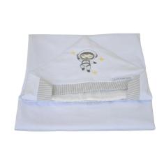 Toalha De Banho Malha Astronauta Cinza