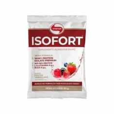 Kit 6X: Isofort Whey Isolado Frutas Vermelhas Vitafor 30G